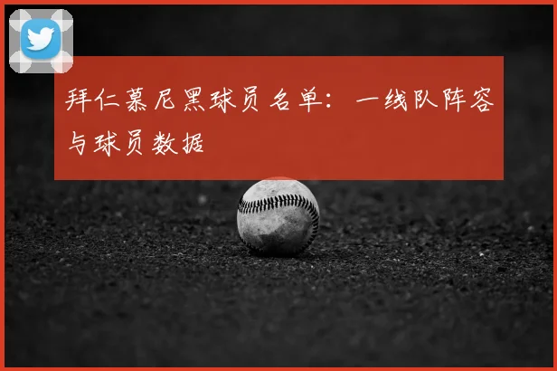拜仁慕尼黑球员名单:一线队阵容与球员数据